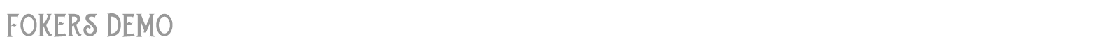 Fokers font preview